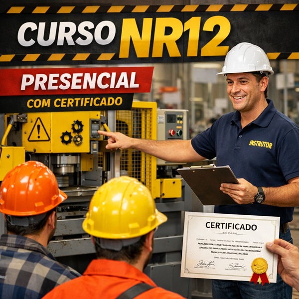 Curso NR12 presencial para empresas com certificado