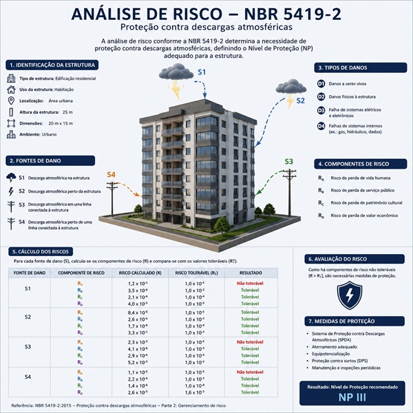 Análise de risco conforme NBR 5419-2