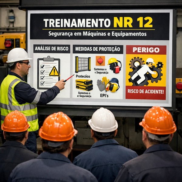 Treinamento em NR12 baseado na análise de riscos das máquinas